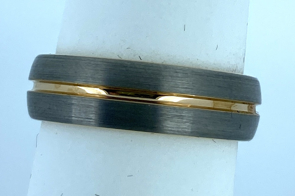 Unique - Mens Tungsten Ring