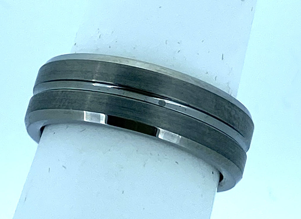 Unique - Mens Tungsten Ring