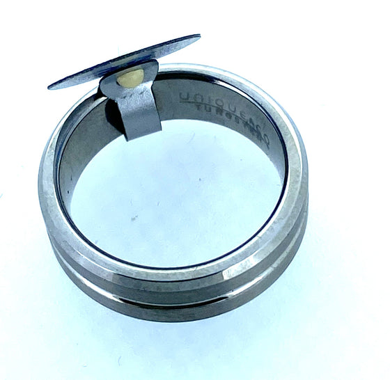 Unique - Mens Tungsten Ring