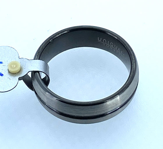 Unique - Mens Tungsten Ring