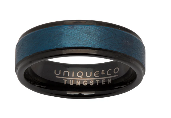 Unique - Mens Tungsten Ring