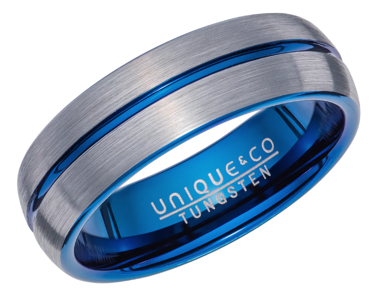 Unique - Mens Tungsten Ring