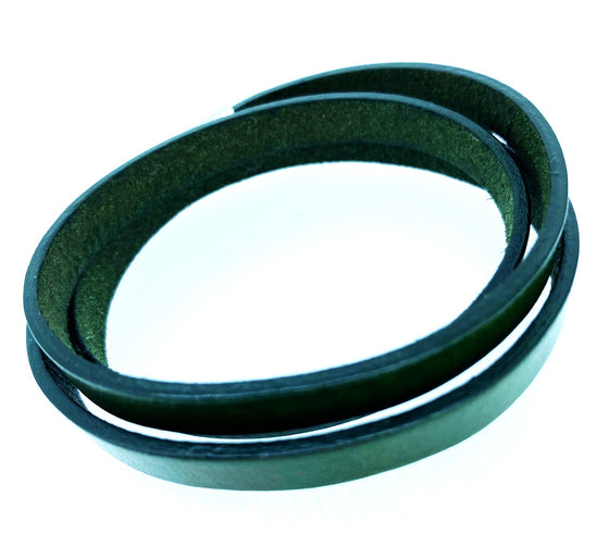 Tribal Leather and Stainless Steel Bracelet