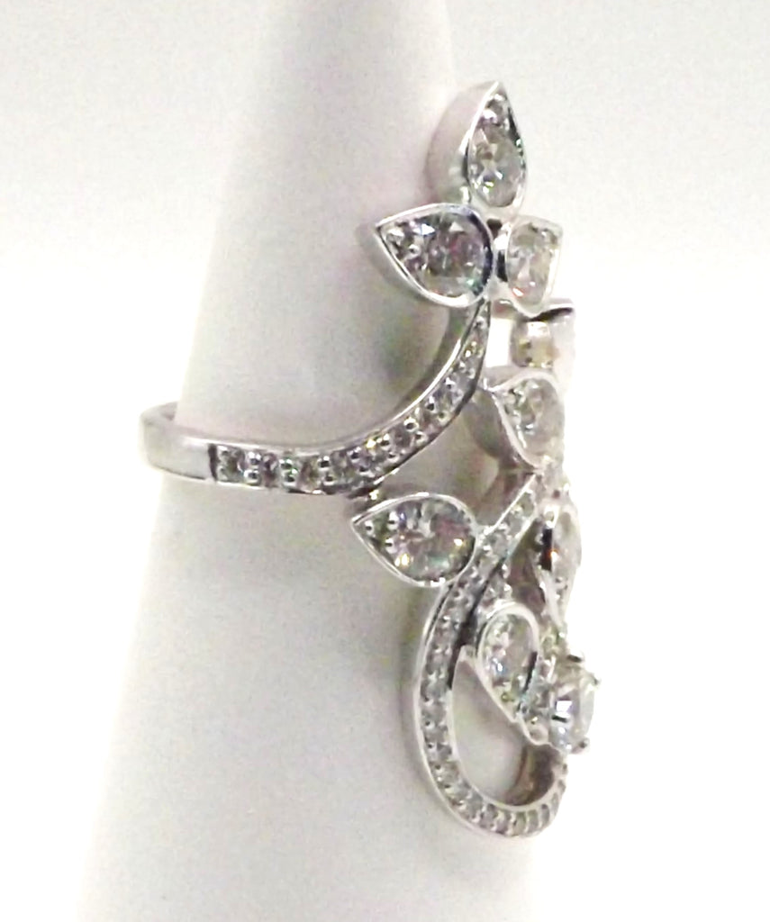 18ct White Gold Cocktail Ring with 2.15 ct Diamonds