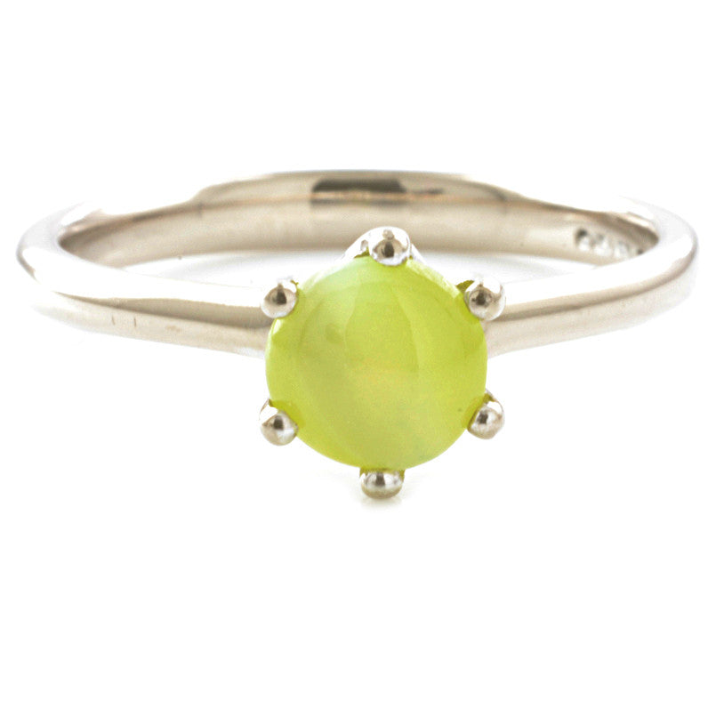 18ct White Gold Chrysoberyl Solitaire